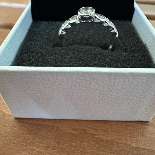 Silver 925 ring used, size 54, 17mm opening