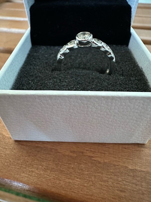 Silver 925 ring used, size 54, 17mm opening