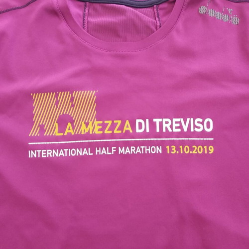 Diadora Athletic T-Shirt like new, pink and purple, XS