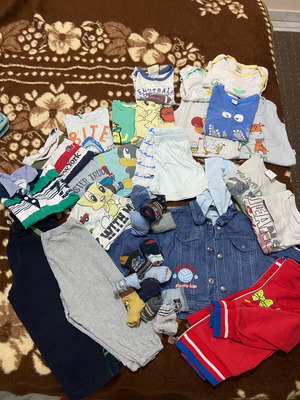 Clothing set for 2-3 years old used, large pack with tops and pants