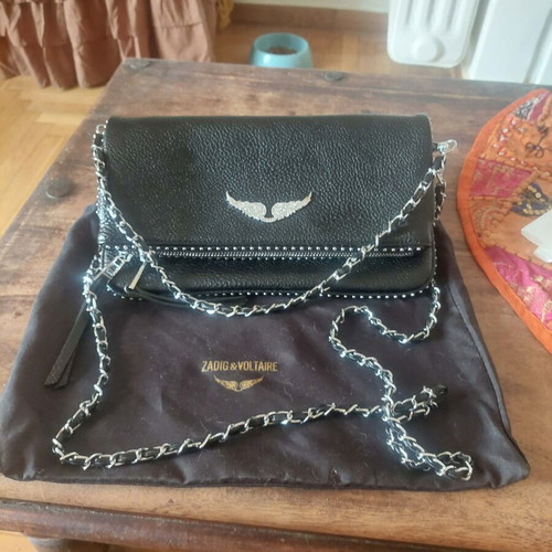 Zadig Voltaire shoulder bag like new, black