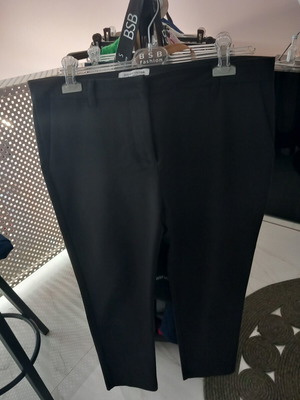 BSB fabric straight-leg pants like new, black, XXL