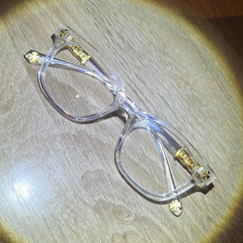 Chrome Hearts glasses, white and gold