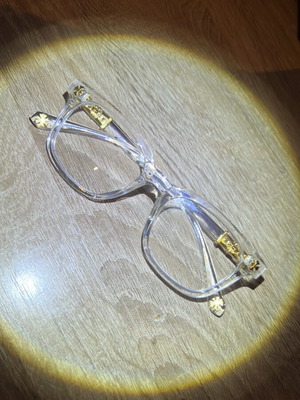 Chrome Hearts glasses, white and gold