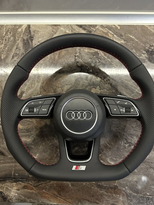 Audi steering wheel nappa leather with airbag for automatic cars after 2012 new
