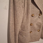 Double-Breasted Jacket Size 40 Like New, Beige