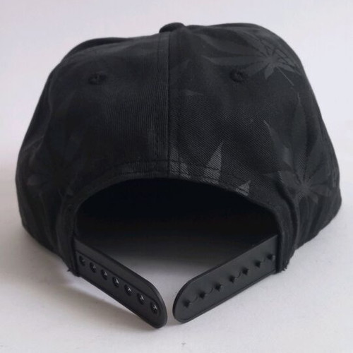Marijuana hat new, black and gray