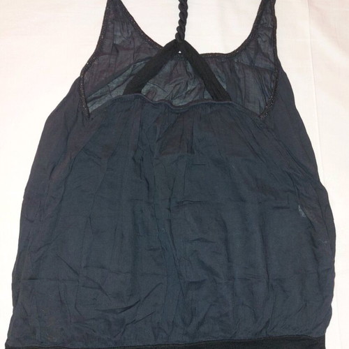 Black blouse used, size S, slightly transparent