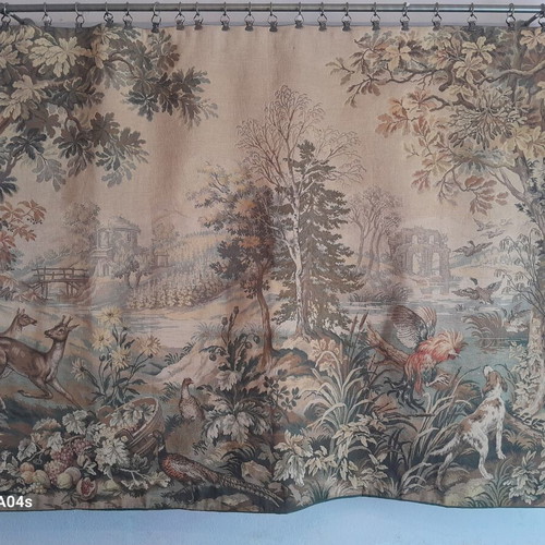 Tapestry Jp Paris Verdure like new, French workshop nature scene