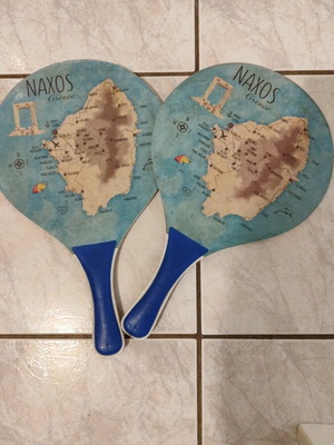 Wooden beach paddles used