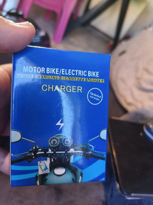 Motorcycle cell phone charger