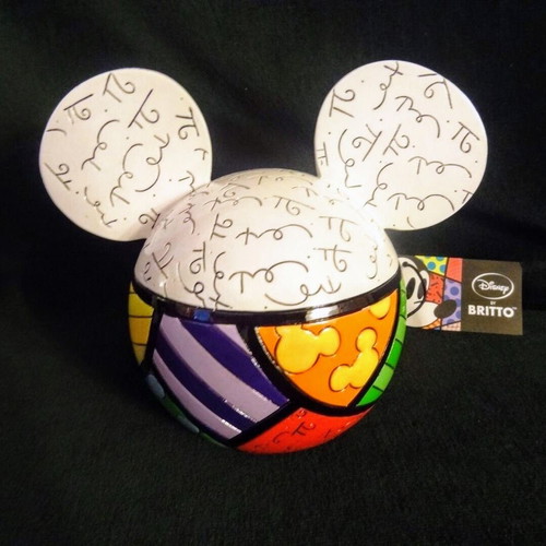 Disney/Britto Mickey Mouse head money bank by Enesco
