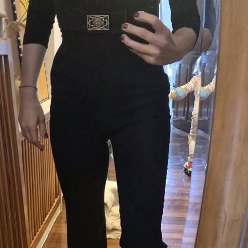 Elisabetta Franchi black one-piece jumpsuit like new