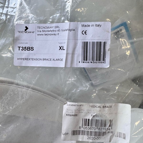 Tecnoway three-position brace like new, back support for waist