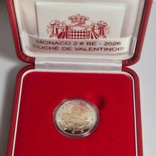 Monaco 2 Euro 2026 Duche de Valentinois Proof coin