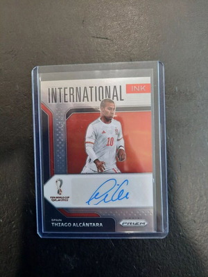 Panini Prizm Fifa W.C. 2022 Thiago Alcantara International Ink card used