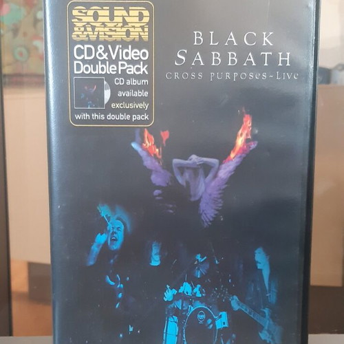 Black Sabbath Cross Purposes Live box set like new with VHS and CD