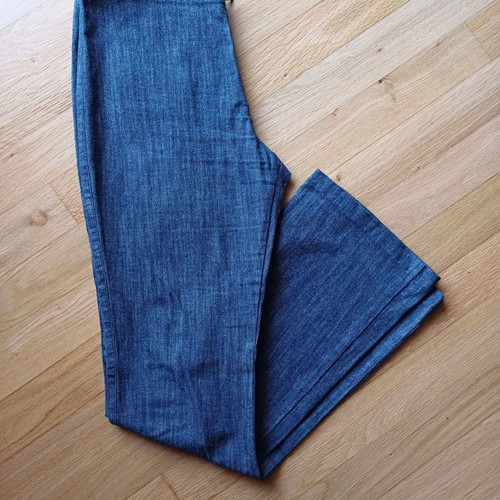 Stretch denim jeans used, bootcut fit, size L