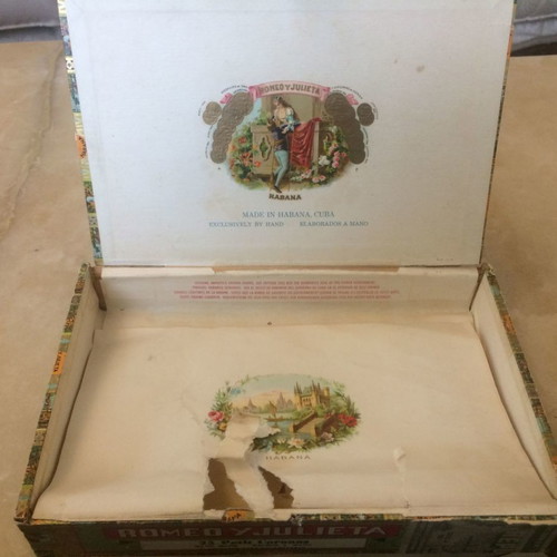 Cigar box used, Cuba, 1972