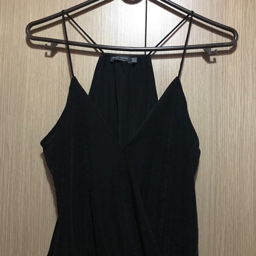 Bershka black top new, size M