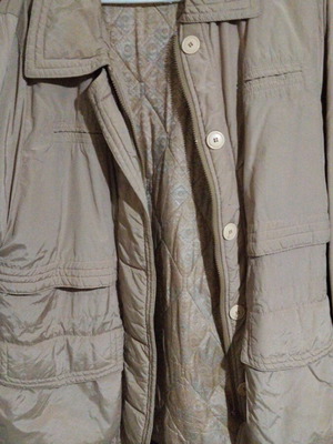 Beige men's jacket size 5XL