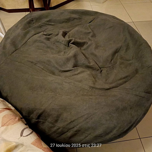 Bean Bag Armchair XXXL Grey 120x120cm like new