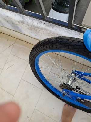 Ποδήλατο πόλης, μπλε, 20 ιντσών, ανδρικό