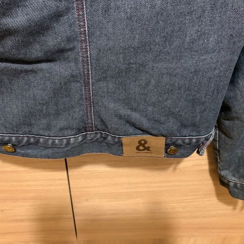 Jean jacket Dolce and Gabbana with beige fur lining new