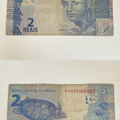 Brazilian banknote used