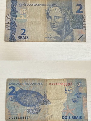 Brazilian banknote used