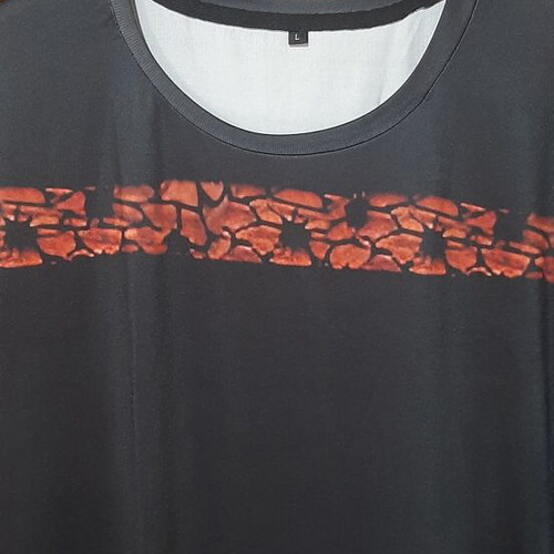 Elastic blouse dress like new, black and red, fits M to XL