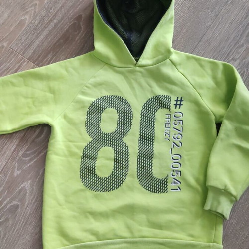 Boys' sweatshirt like new, green, size 146 cm