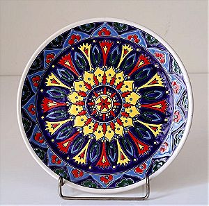 Keramikos Διακοσμητικό Πιάτο Τοίχου Ø21cm Rodos Faliraki Hand made Greece #01268