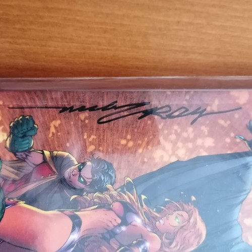 Teen Titans vol.3 A Kid's Game TPB like new signed DC Comics