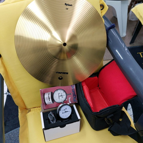 DrumDial Precision Drum Tuner new with bonus 14" Turkey Splash cymbal