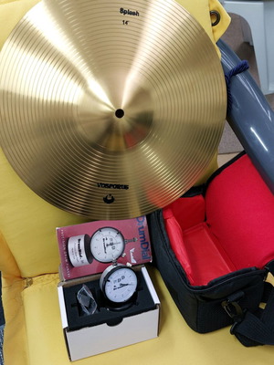 DrumDial Precision Drum Tuner new with bonus 14" Turkey Splash cymbal