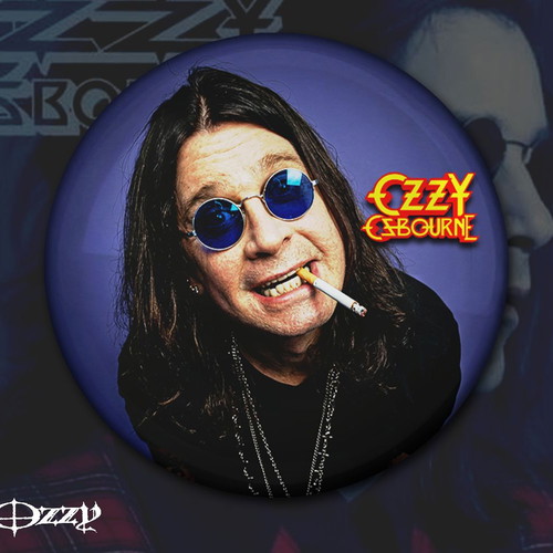 Ozzy Osbourne pin set new, 8 different designs 3 cm