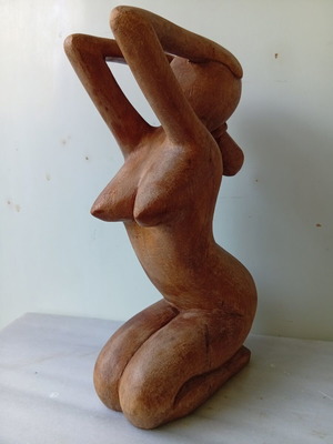 Wooden nude body figure, 20 cm