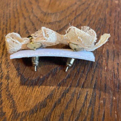 Lace earrings used