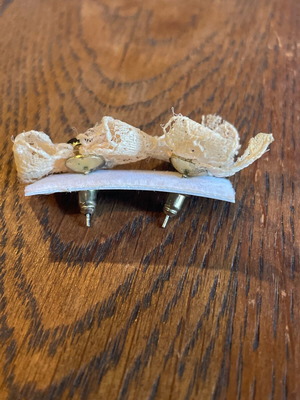 Lace earrings used