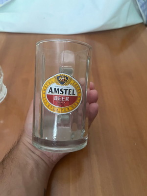 Amstel Beer Glass 250 ml used