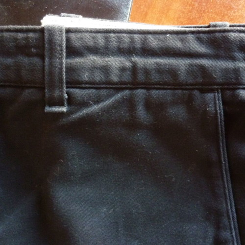 Men's black pants waist 42cm length 102cm winter like new