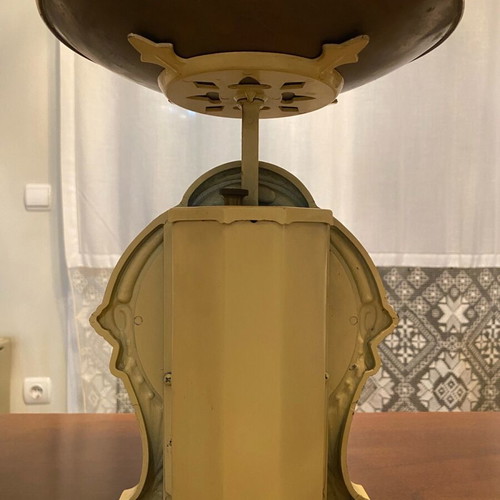 EKS 5 Kar Mechanical Kitchen Scale like new, vintage Art Nouveau style
