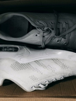Athletic shoes used, size 36, white