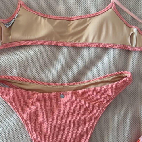 Rythm swimsuit used, pink, size M with pareo