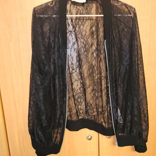 Bomber jacket BSB new, lace, size 46, black