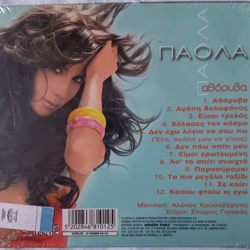 Paola Athoryva Digipack CD new, laiko