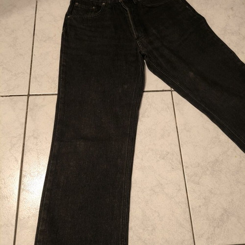 Nino Vitali men's black denim pants with buttons used size M