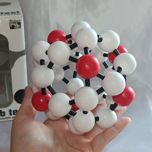 The Atom Puzzle wooden educational toy used