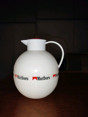 Rare Vintage Marlboro Thermos/ Thermos Water Jug 1 Lt. 0.26 US gal/ mirror inside/ Marlboro summer c